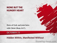 Hidden Within, Manifested Without